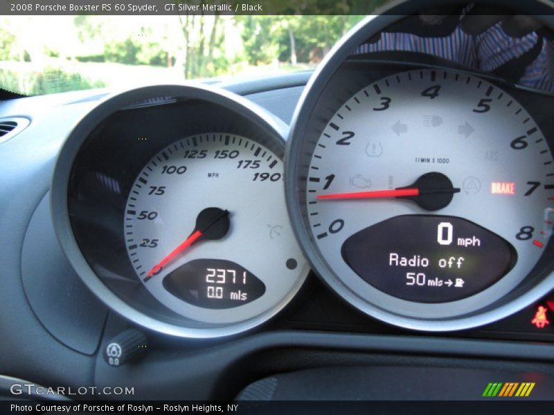 GT Silver Metallic / Black 2008 Porsche Boxster RS 60 Spyder