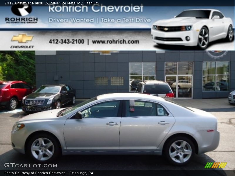 Silver Ice Metallic / Titanium 2012 Chevrolet Malibu LS