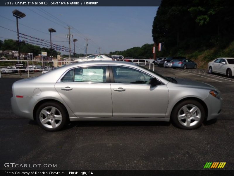 Silver Ice Metallic / Titanium 2012 Chevrolet Malibu LS
