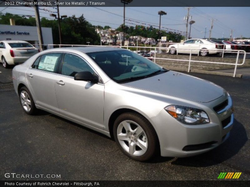 Silver Ice Metallic / Titanium 2012 Chevrolet Malibu LS