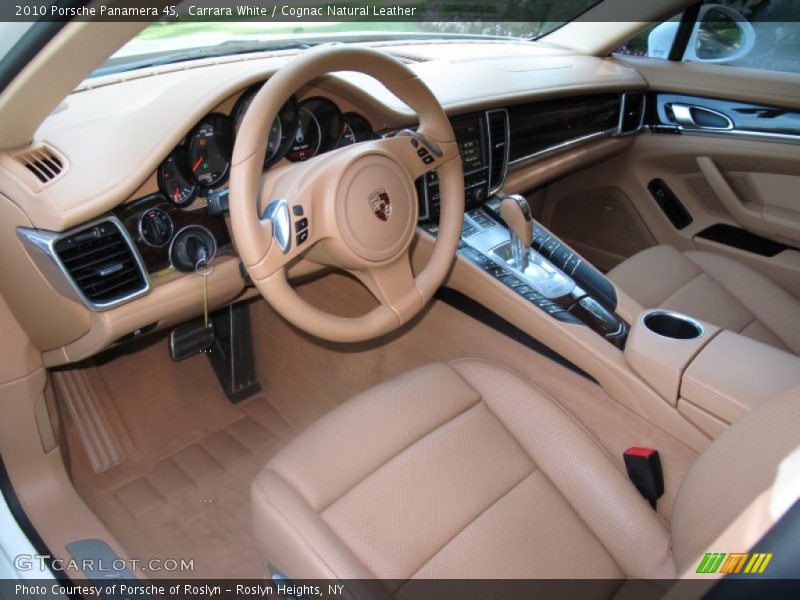 Cognac Natural Leather Interior - 2010 Panamera 4S 