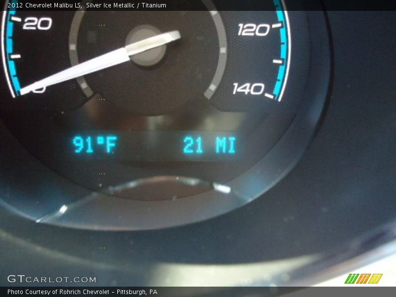 Silver Ice Metallic / Titanium 2012 Chevrolet Malibu LS