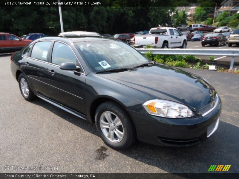 Ashen Gray Metallic / Ebony 2012 Chevrolet Impala LS