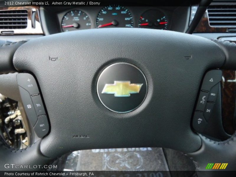 Ashen Gray Metallic / Ebony 2012 Chevrolet Impala LS