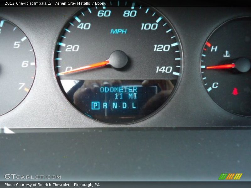 Ashen Gray Metallic / Ebony 2012 Chevrolet Impala LS