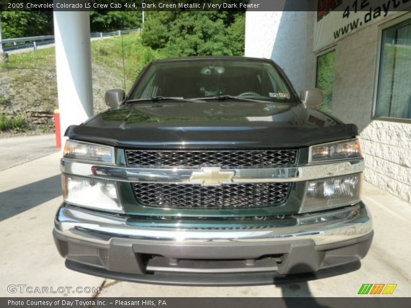 Dark Green Metallic / Very Dark Pewter 2005 Chevrolet Colorado LS Crew Cab 4x4