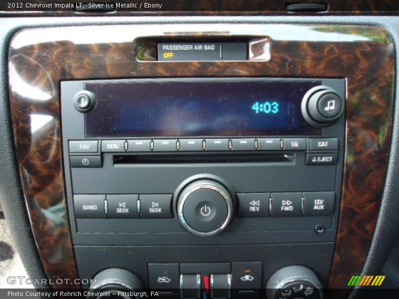 Silver Ice Metallic / Ebony 2012 Chevrolet Impala LT