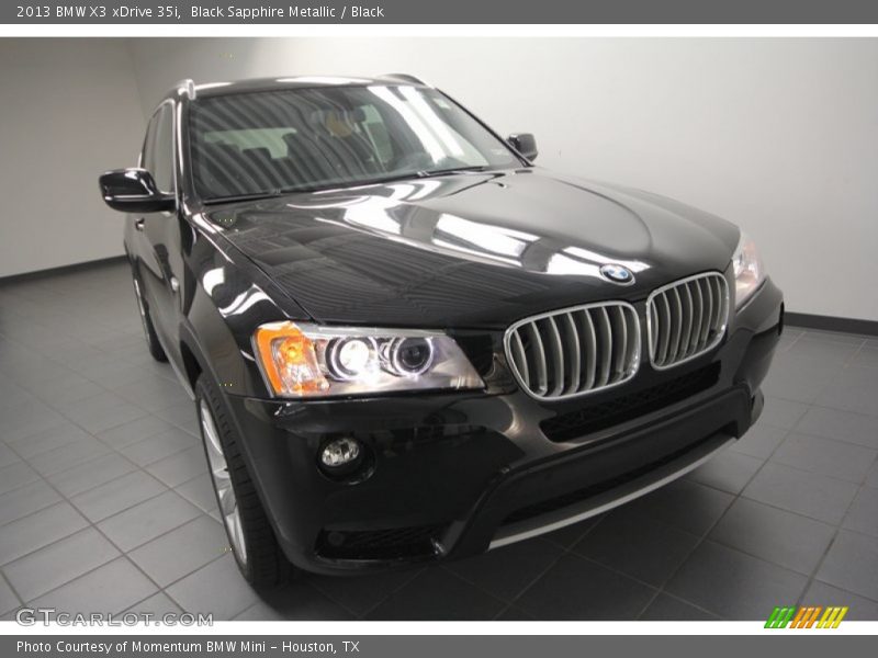 Black Sapphire Metallic / Black 2013 BMW X3 xDrive 35i