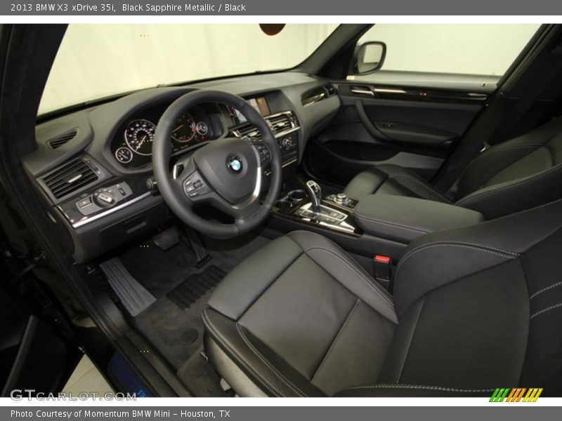 Black Sapphire Metallic / Black 2013 BMW X3 xDrive 35i