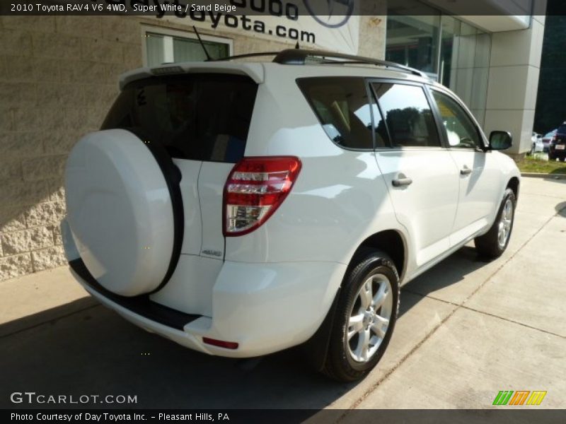 Super White / Sand Beige 2010 Toyota RAV4 V6 4WD