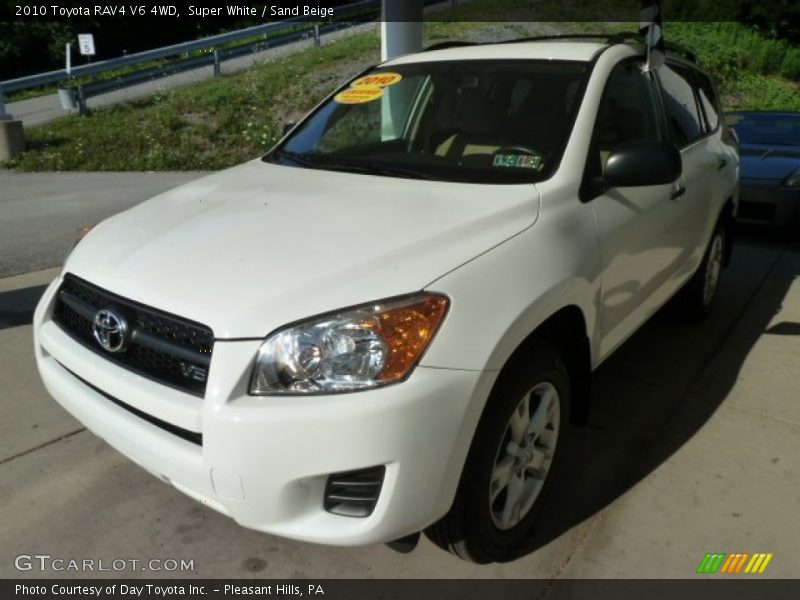 Super White / Sand Beige 2010 Toyota RAV4 V6 4WD