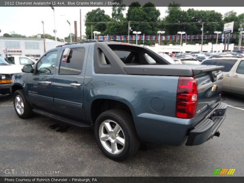 Blue Granite Metallic / Ebony 2012 Chevrolet Avalanche LS 4x4