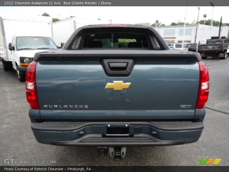 Blue Granite Metallic / Ebony 2012 Chevrolet Avalanche LS 4x4