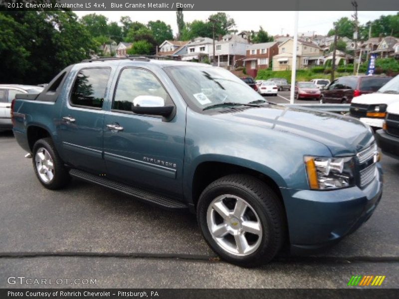Blue Granite Metallic / Ebony 2012 Chevrolet Avalanche LS 4x4