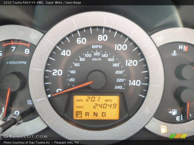 Super White / Sand Beige 2010 Toyota RAV4 V6 4WD
