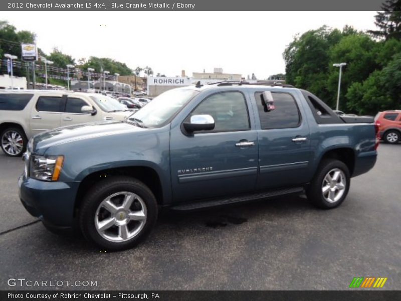 Blue Granite Metallic / Ebony 2012 Chevrolet Avalanche LS 4x4