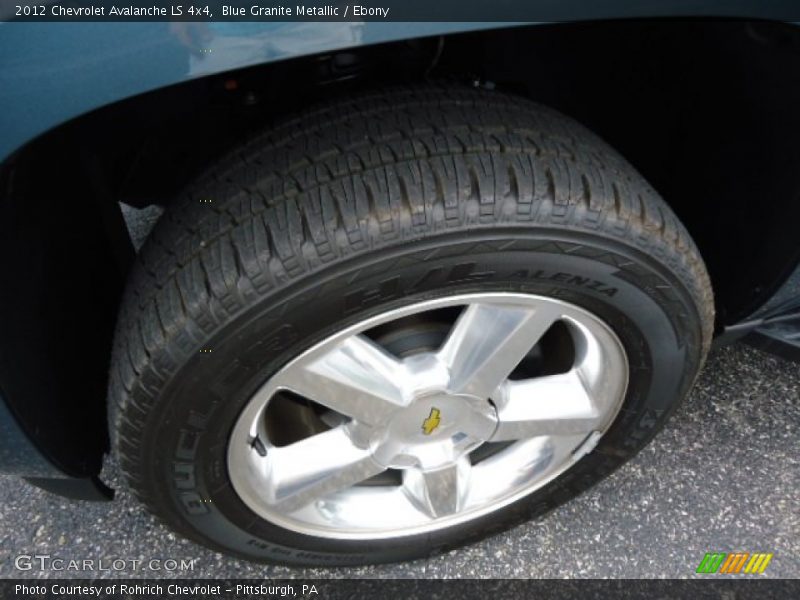 Blue Granite Metallic / Ebony 2012 Chevrolet Avalanche LS 4x4