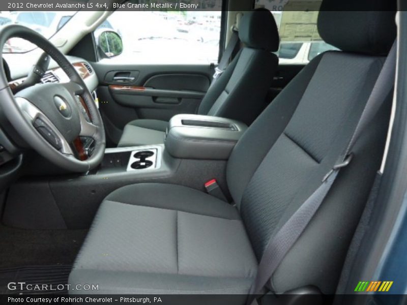 Blue Granite Metallic / Ebony 2012 Chevrolet Avalanche LS 4x4