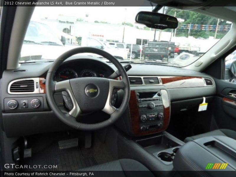 Blue Granite Metallic / Ebony 2012 Chevrolet Avalanche LS 4x4