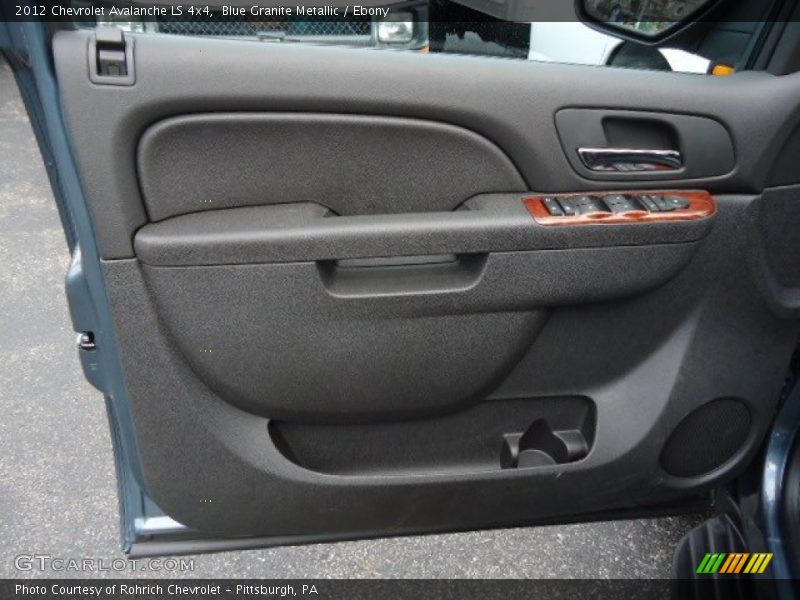 Blue Granite Metallic / Ebony 2012 Chevrolet Avalanche LS 4x4