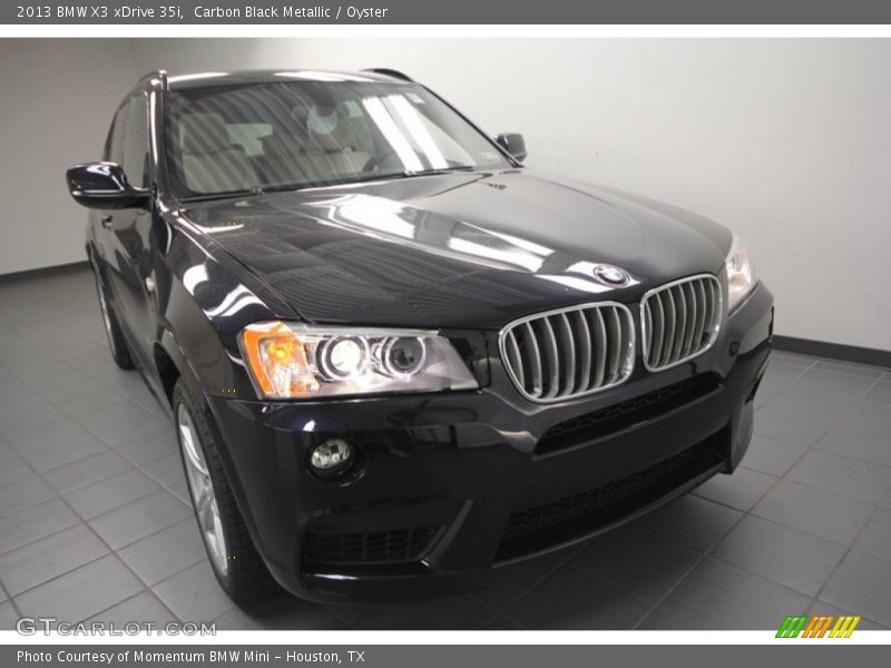 Carbon Black Metallic / Oyster 2013 BMW X3 xDrive 35i