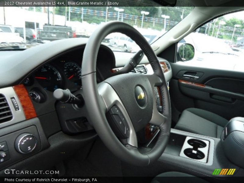 Blue Granite Metallic / Ebony 2012 Chevrolet Avalanche LS 4x4