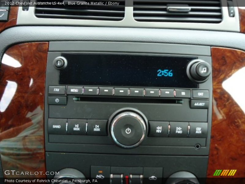 Blue Granite Metallic / Ebony 2012 Chevrolet Avalanche LS 4x4