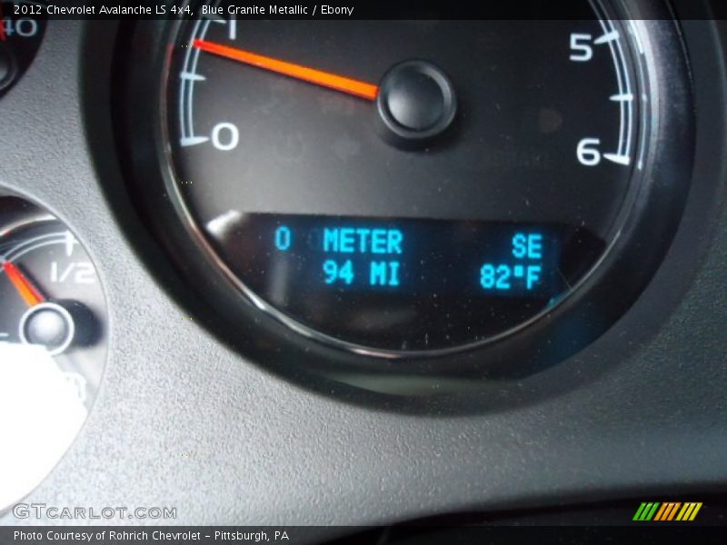 Blue Granite Metallic / Ebony 2012 Chevrolet Avalanche LS 4x4