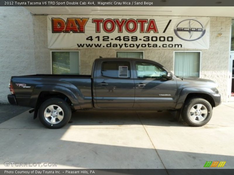 Magnetic Gray Mica / Sand Beige 2012 Toyota Tacoma V6 TRD Sport Double Cab 4x4