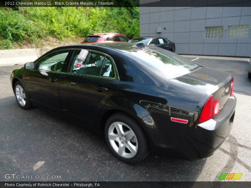 Black Granite Metallic / Titanium 2012 Chevrolet Malibu LS