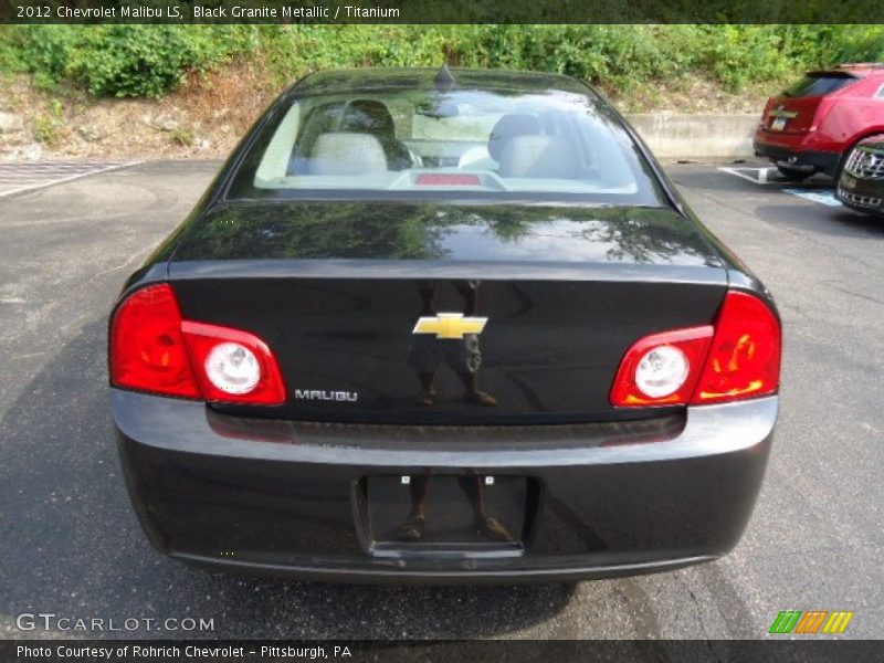 Black Granite Metallic / Titanium 2012 Chevrolet Malibu LS