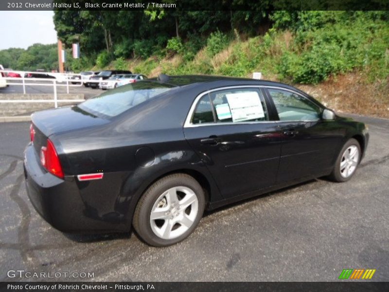 Black Granite Metallic / Titanium 2012 Chevrolet Malibu LS
