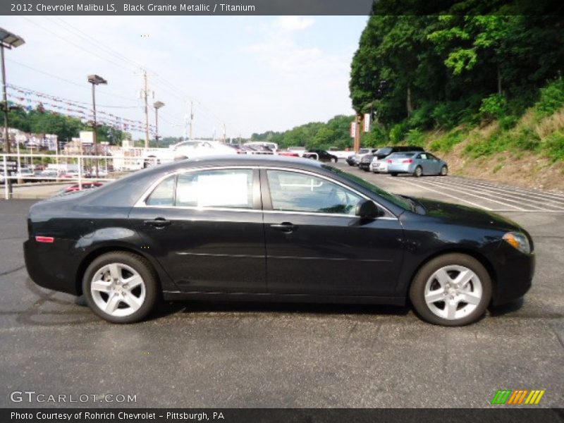 Black Granite Metallic / Titanium 2012 Chevrolet Malibu LS