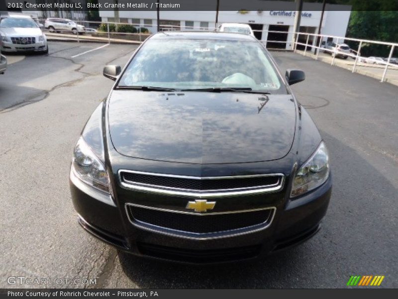 Black Granite Metallic / Titanium 2012 Chevrolet Malibu LS