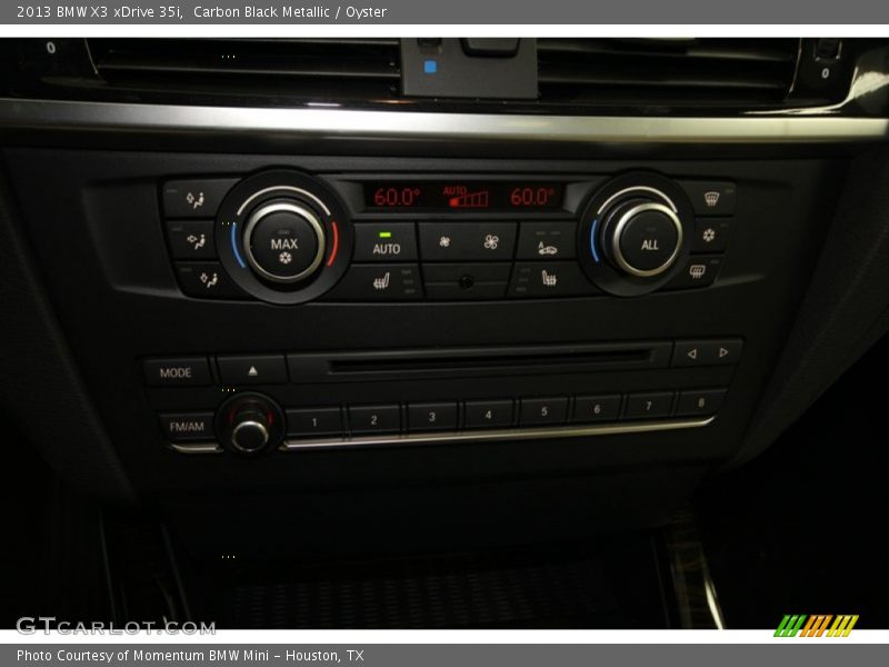 Carbon Black Metallic / Oyster 2013 BMW X3 xDrive 35i