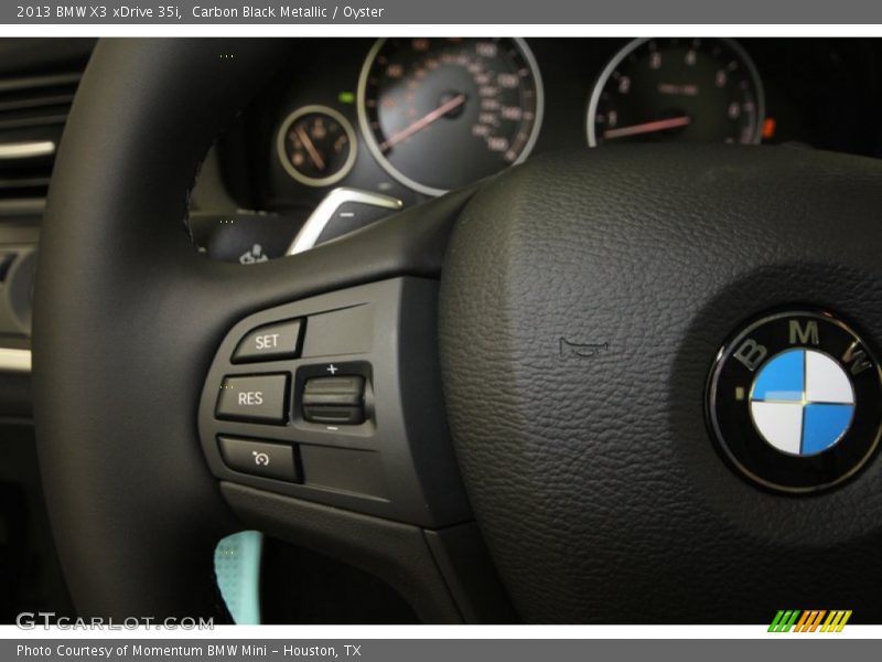 Carbon Black Metallic / Oyster 2013 BMW X3 xDrive 35i