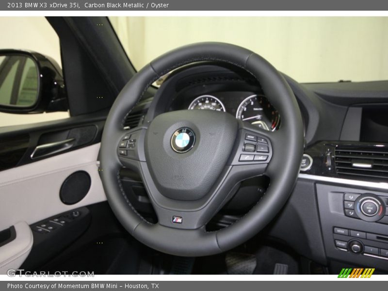 Carbon Black Metallic / Oyster 2013 BMW X3 xDrive 35i