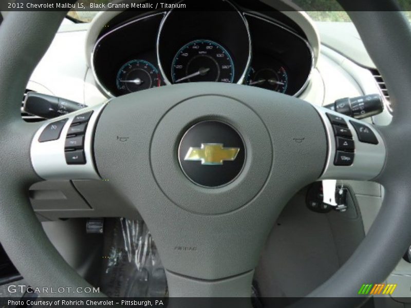Black Granite Metallic / Titanium 2012 Chevrolet Malibu LS