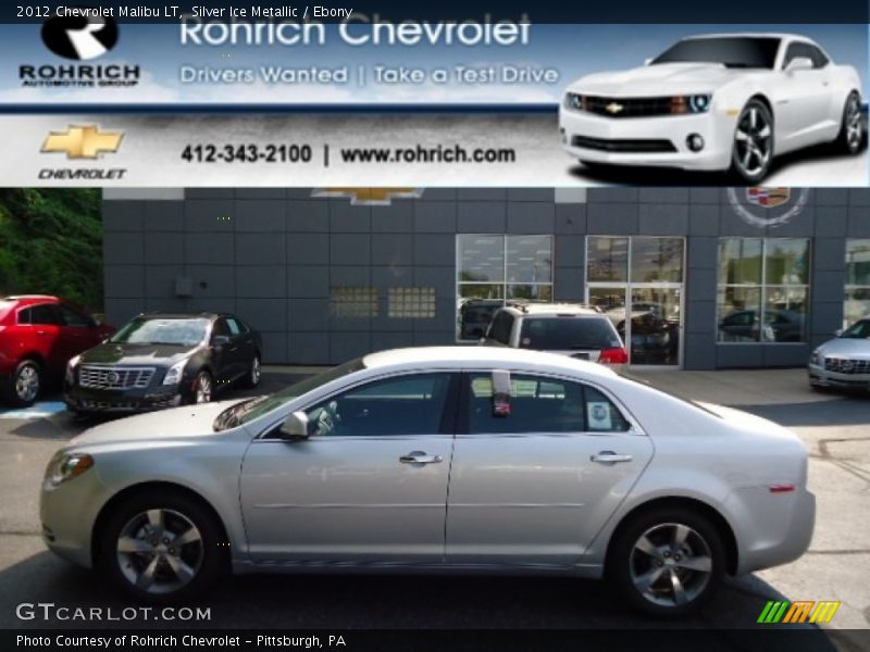 Silver Ice Metallic / Ebony 2012 Chevrolet Malibu LT