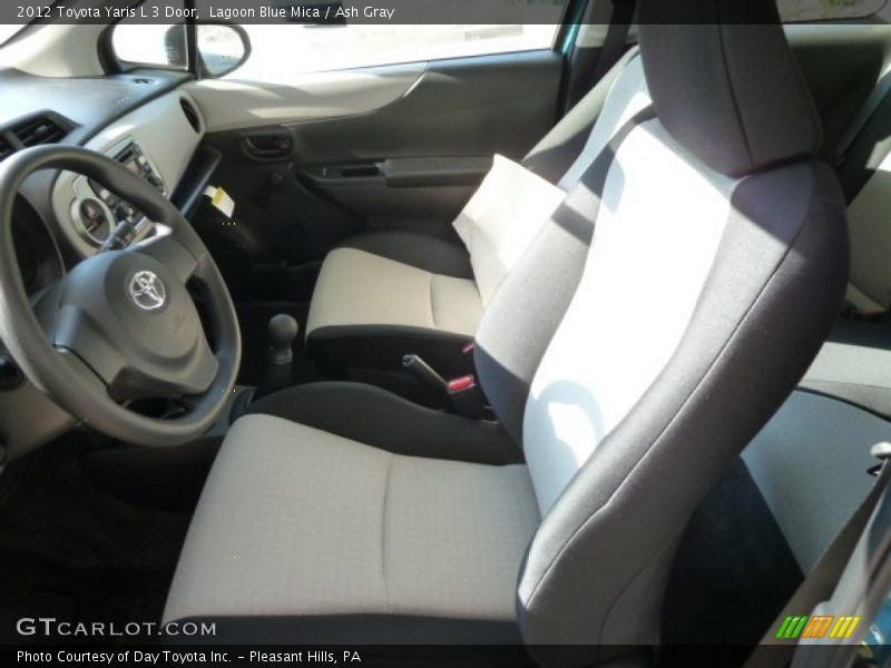 Lagoon Blue Mica / Ash Gray 2012 Toyota Yaris L 3 Door