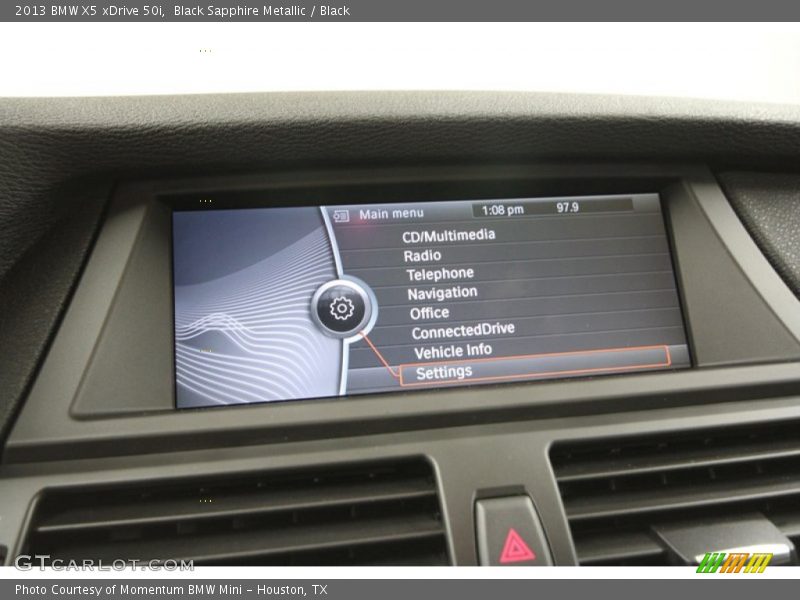 Black Sapphire Metallic / Black 2013 BMW X5 xDrive 50i