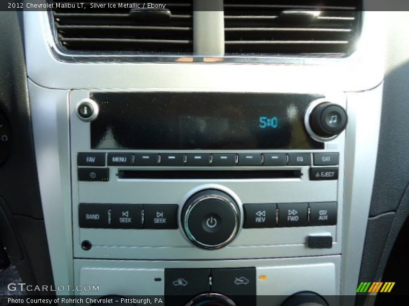 Silver Ice Metallic / Ebony 2012 Chevrolet Malibu LT