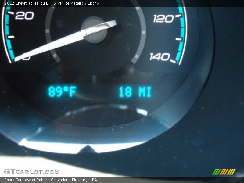 Silver Ice Metallic / Ebony 2012 Chevrolet Malibu LT