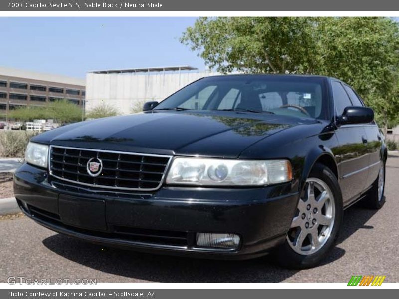 Sable Black / Neutral Shale 2003 Cadillac Seville STS