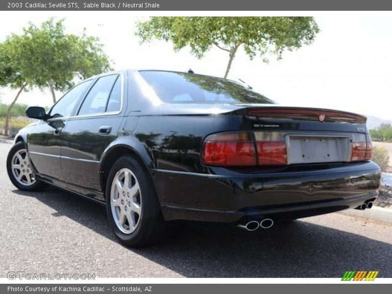 Sable Black / Neutral Shale 2003 Cadillac Seville STS