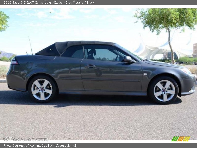 Carbon Gray Metallic / Black 2010 Saab 9-3 2.0T Convertible