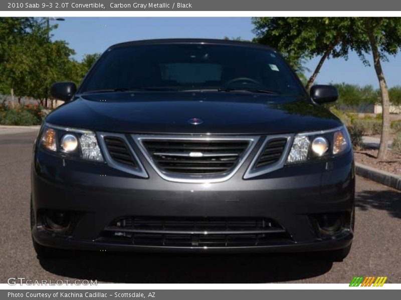Carbon Gray Metallic / Black 2010 Saab 9-3 2.0T Convertible