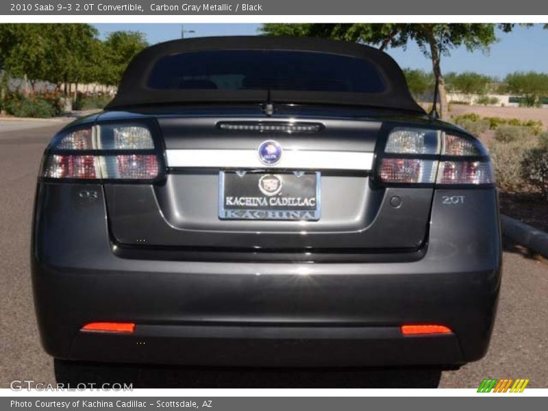 Carbon Gray Metallic / Black 2010 Saab 9-3 2.0T Convertible