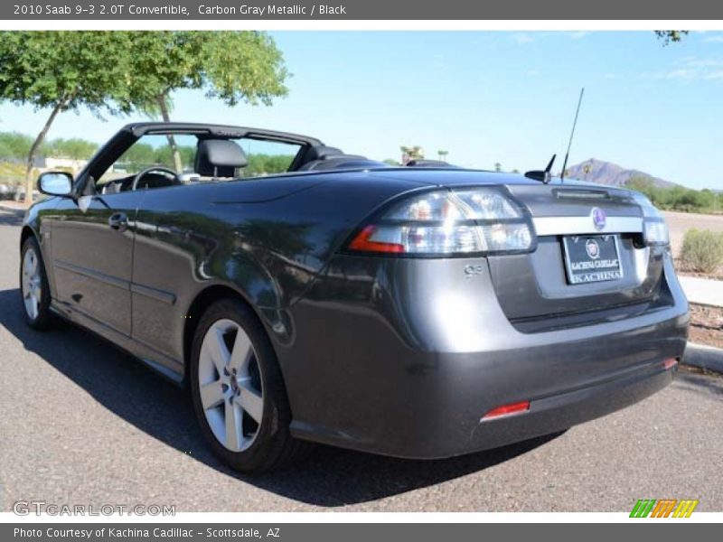Carbon Gray Metallic / Black 2010 Saab 9-3 2.0T Convertible