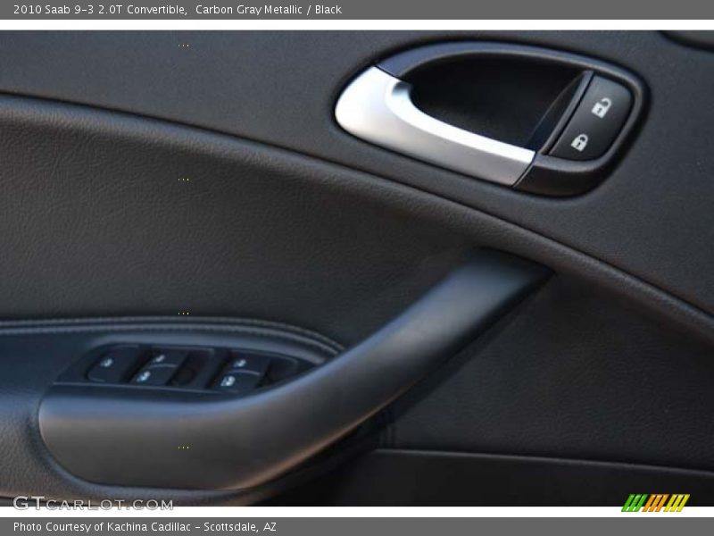 Carbon Gray Metallic / Black 2010 Saab 9-3 2.0T Convertible